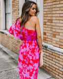 Addicted To Love One Shoulder Midi Dress