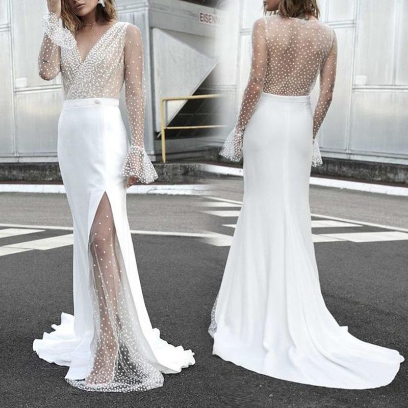 Mermaid Bridal Casual Romantic Dress