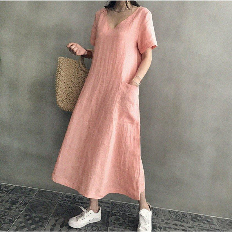 A-Line V-Neck Grey Long Sleeves Homecoming Dress