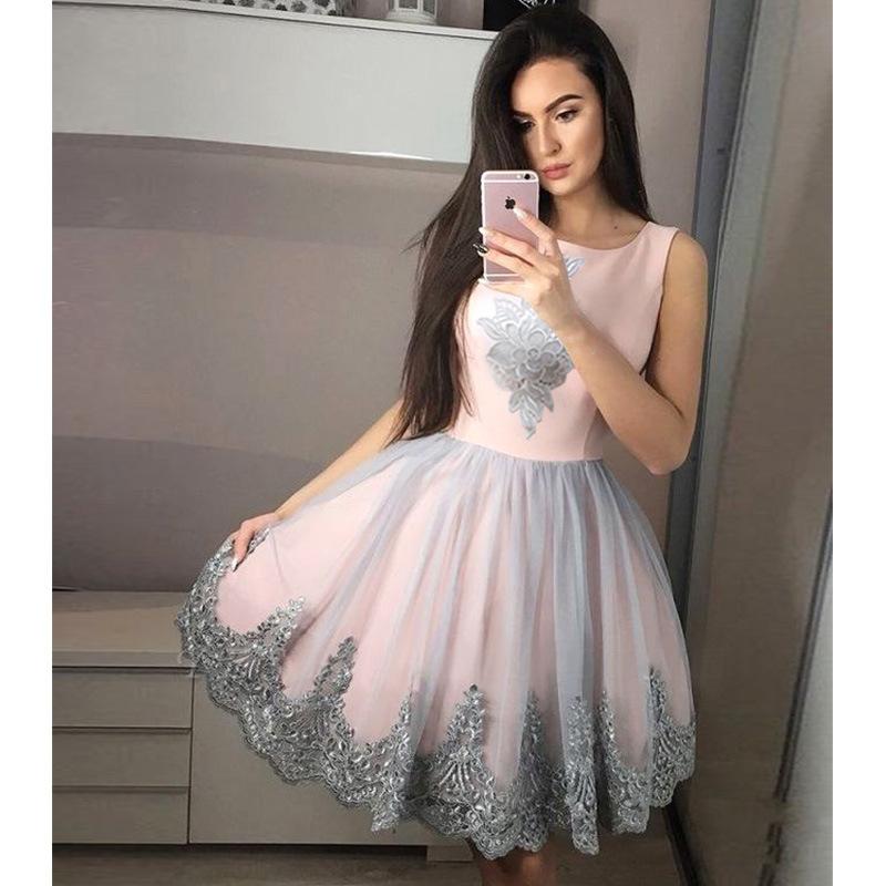Fashion Pink Short Prom Dresses