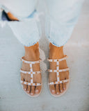 Treasured Gold Studded Sandal – Nude