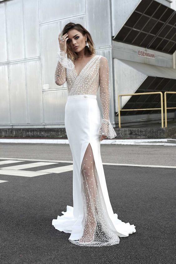 Mermaid Bridal Casual Romantic Dress