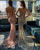 Sequined Mermaid Gown Party Prom Dress