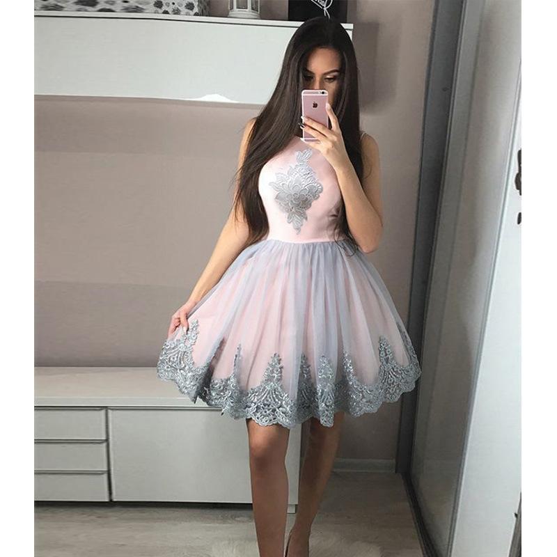 Fashion Pink Short Prom Dresses