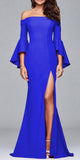 Luxury Off-shoulder Ruffles Bell Sleeve Dress