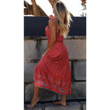 Sleeveless Floral Print Summer Dress