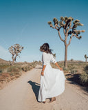 White Bohemian Buttoned Dress