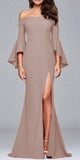 Luxury Off-shoulder Ruffles Bell Sleeve Dress