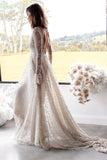 Sexy Long-sleeved Halter Evening Dress