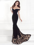 Black Sexy V Neck Long Evening Dresses
