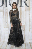 Sequined Embellished Mesh Maxi Dress