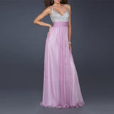 V Neck Sequins Ball Gown Slip Dress Lady's Maxi Dresses