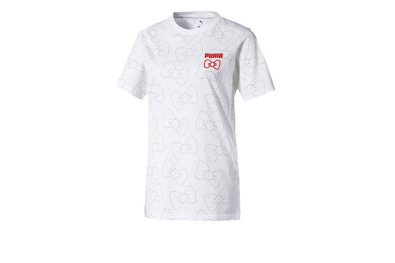 Puma X Hello Kitty All Over Print Tee White Women 597236 02