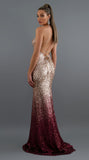 Sexy V Neck Sling Mermaid Sequined Prom Dress