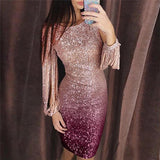 Sequin Shaded Cocktail Dress