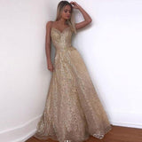 Pleated Flared A-Line Evening Gown Dress