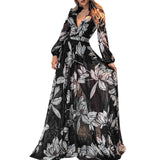 Women Pleated Swing Maxi Dress