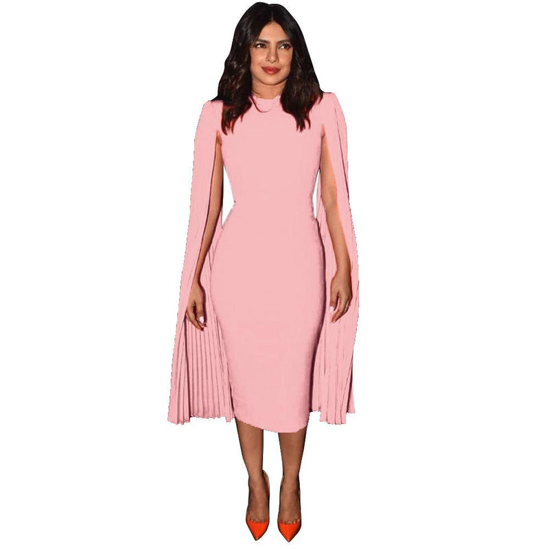 Sleeve Round Neck Bodycon Dresses