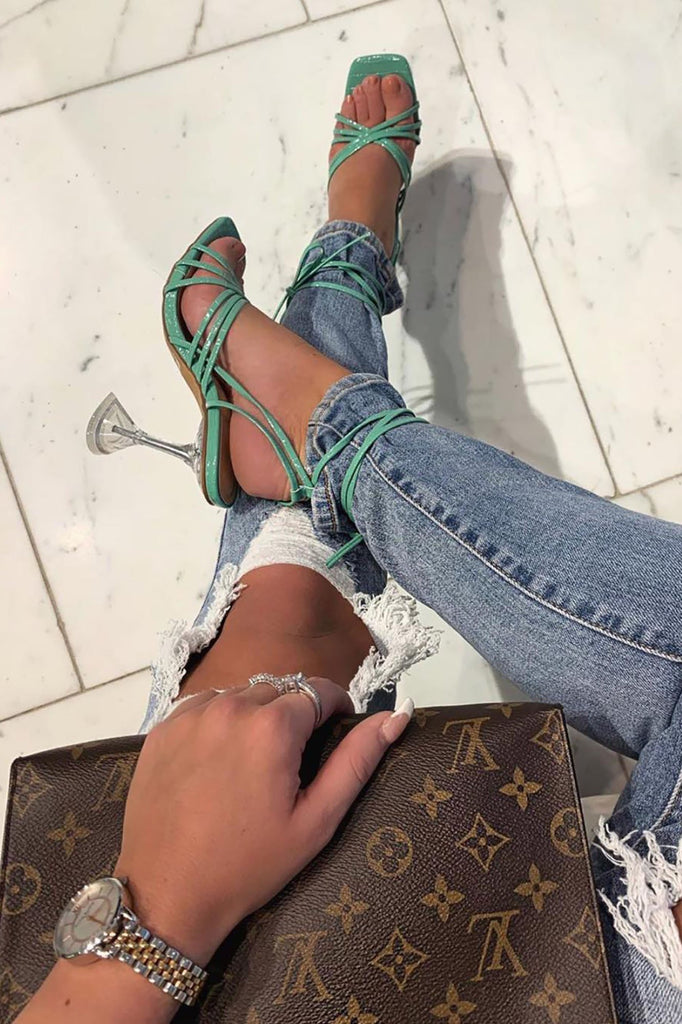 Be That Way Heeled Sandal - Mint
