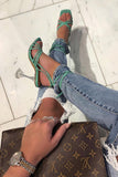 Be That Way Heeled Sandal - Mint
