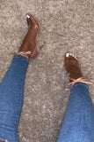 Blooming Love Heeled Sandals - Nude