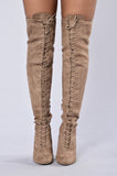 Love Me Long Time Boot - Taupe