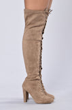 Love Me Long Time Boot - Taupe