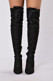 Love Me Long Time Boot - Black