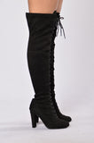Love Me Long Time Boot - Black