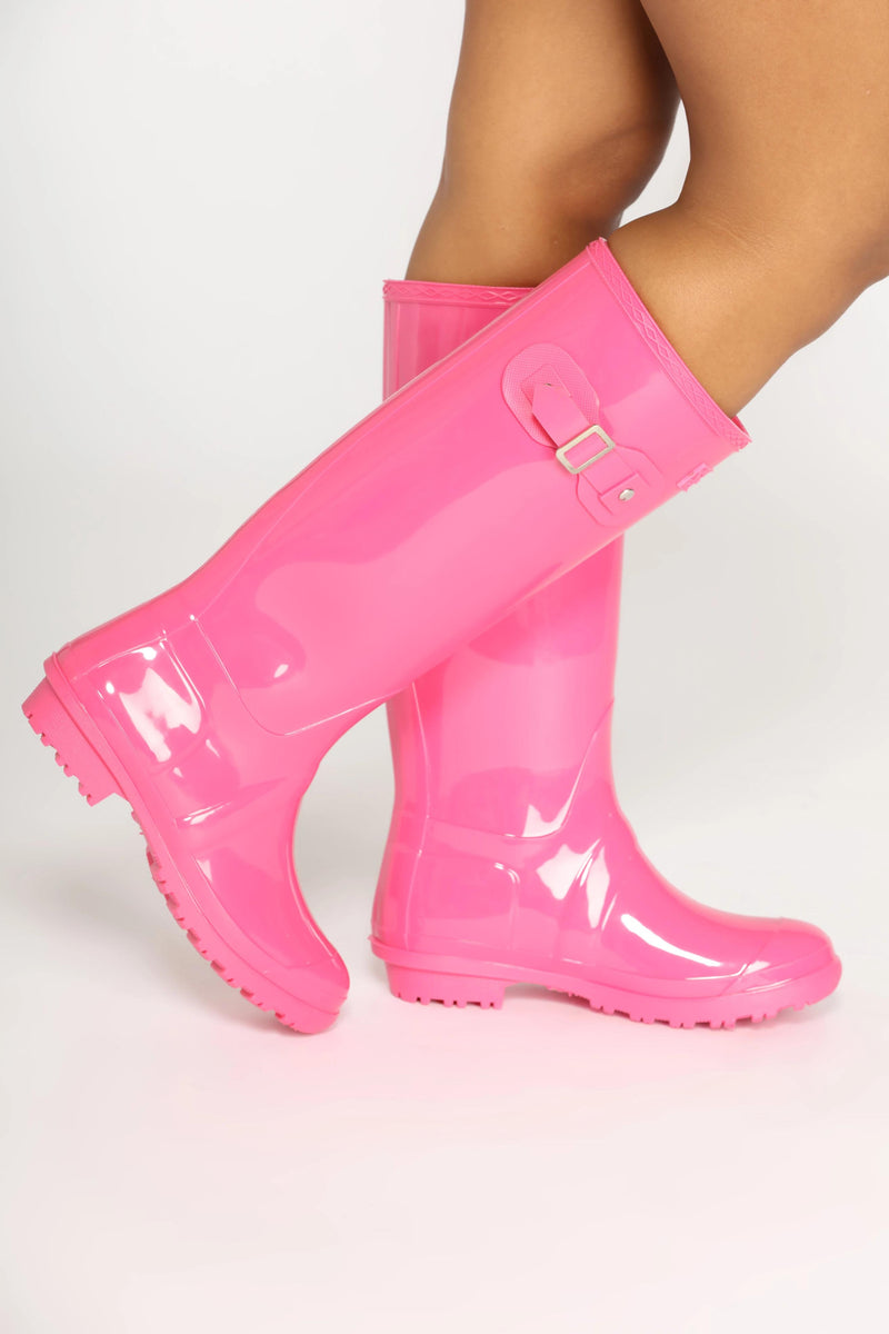 Don't Rain On Me Boots - Pink