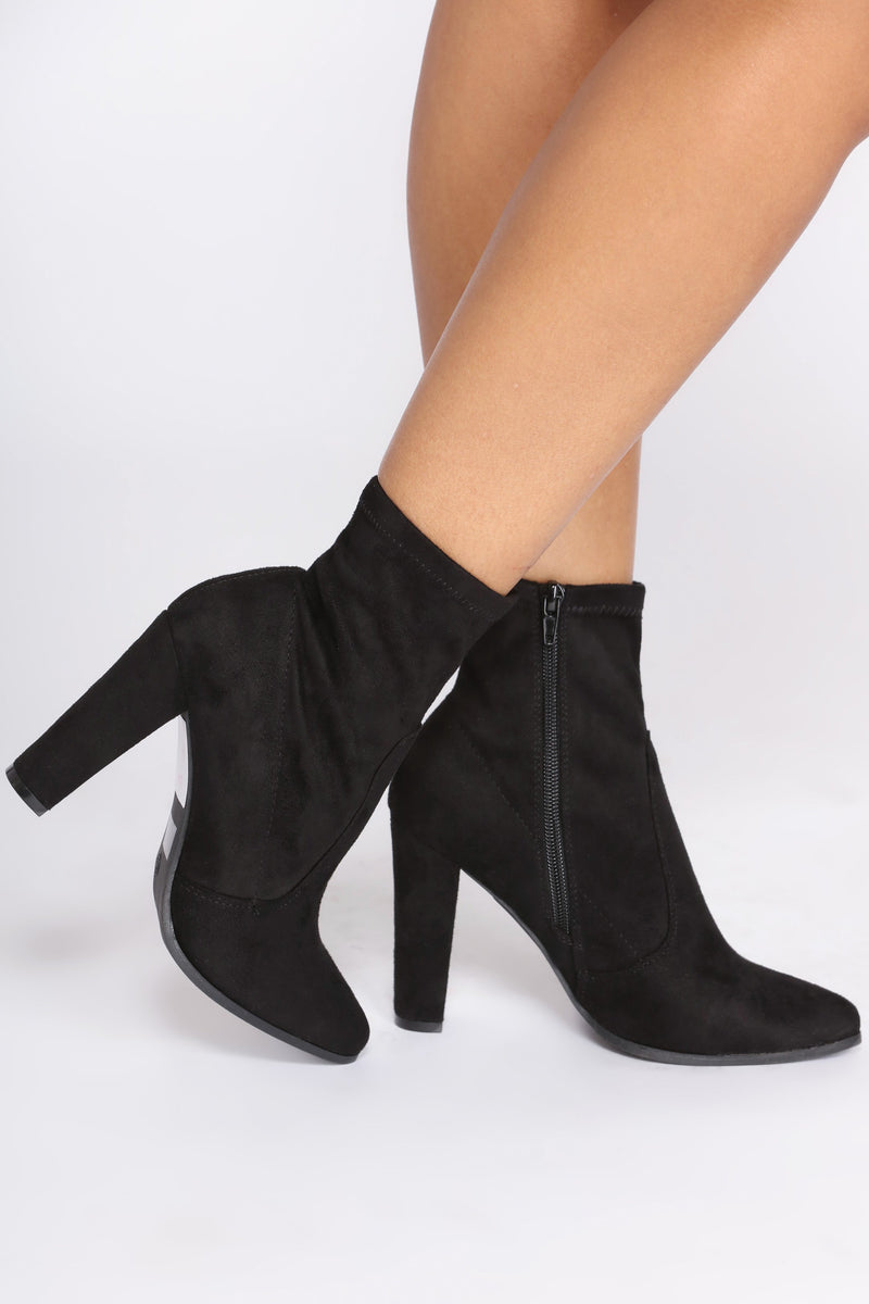 Let's Go Now Bootie - Black