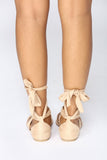 Ankle Wrapped Sandal - Natural