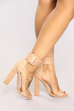 Wide Awake Heels - Blush