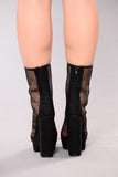 Mesh Me Up Bootie - Black