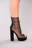 Mesh Me Up Bootie - Black