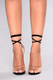 GiGi Clear Toe Heel - Black