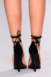 GiGi Clear Toe Heel - Black