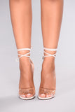 GiGi Clear Toe Heel - Nude
