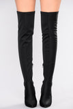 See Me In This Over The Knee Boot - Black