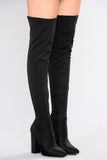 See Me In This Over The Knee Boot - Black