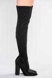 See Me In This Over The Knee Boot - Black