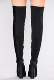 See Me In This Over The Knee Boot - Black