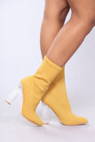 Aleeza Bootie - Mustard