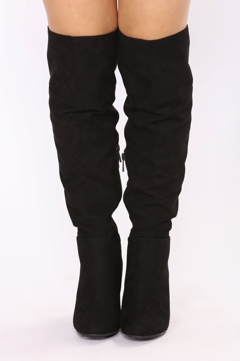 Reese Over The Knee Boot - Black