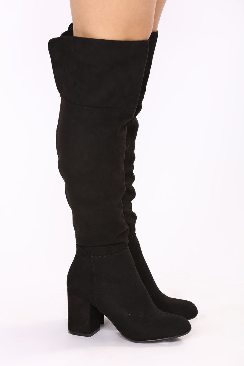 Reese Over The Knee Boot - Black