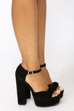 My Bow Platform Heel - Black