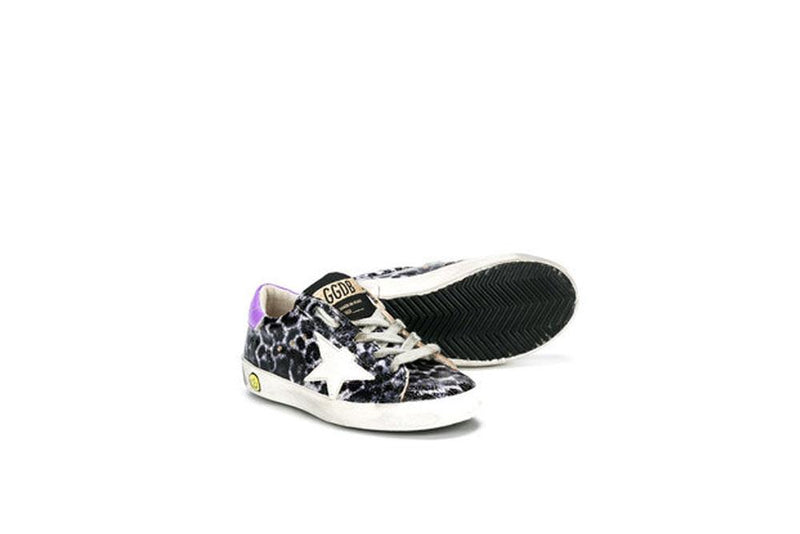Golden Goose Sneakers Superstar Leopard Printed Black/White G31KS001.A33