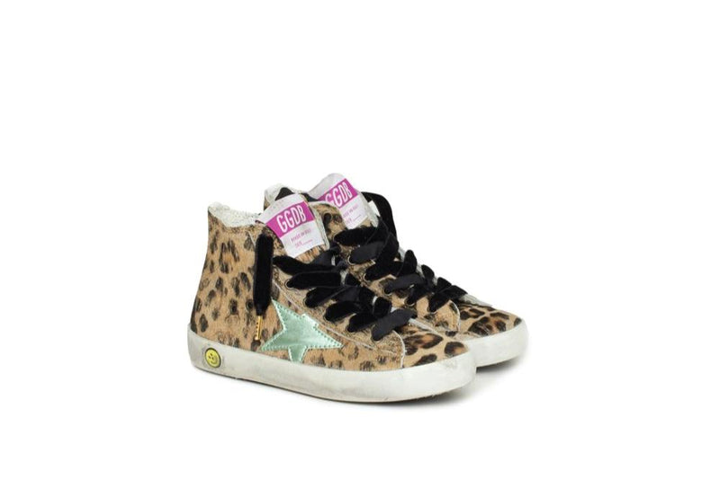 Golden Goose Sneakers Francy Kids /Silver Green G31KS002.T9