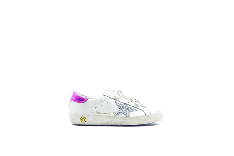 Golden Goose Old School Sneaker Pink/Glitter Kids G34KS321.G7
