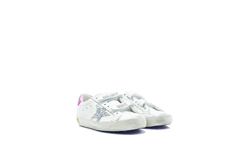 Golden Goose Old School Sneaker Pink/Glitter Kids G34KS321.G7